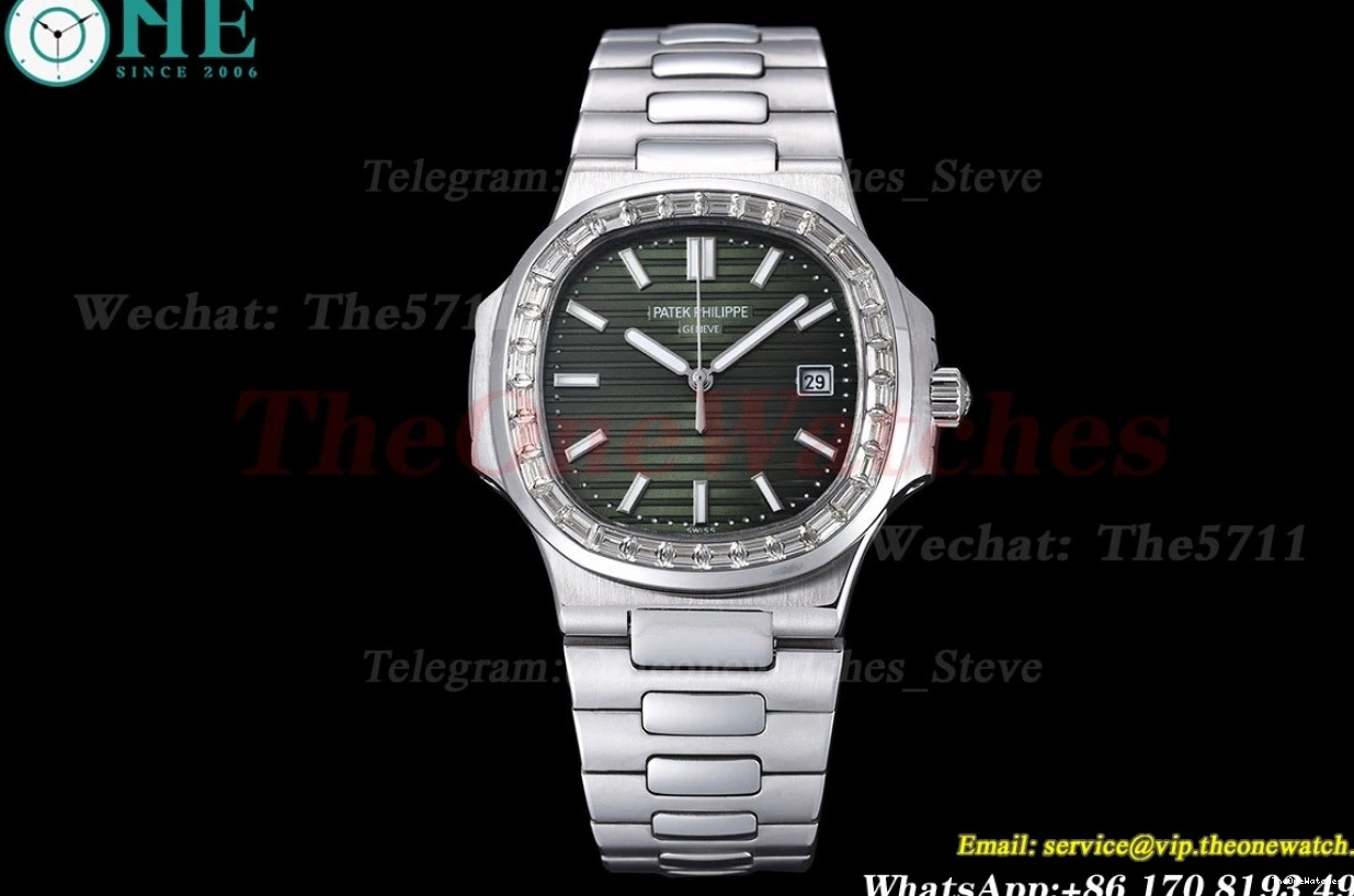 40mm SS MY8215 Dial Dia SS Green Nautilus GDF 1222